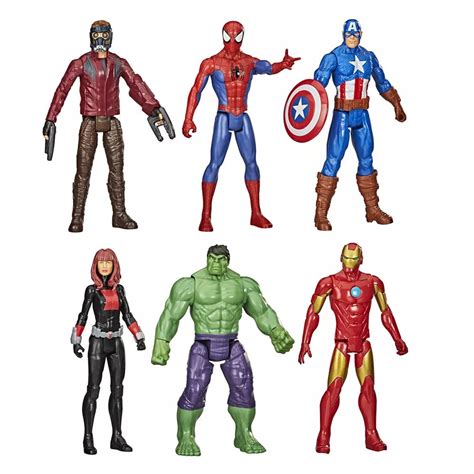 Marvel Avengers Titan Hero Series 6 Pack Action Figure Set Walmart
