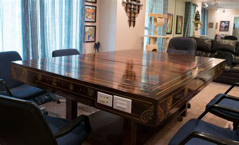 Check out our gaming table selection for the very best in unique or custom, handmade pieces from our furniture shops. DIYer Builds Cool Steampunk Gaming Table (Images)