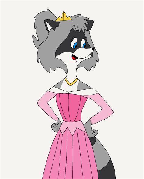 lisa raccoon as princess aurora by crawfordjenny on deviantart