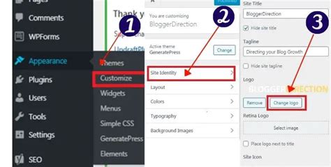 How To Change Logo On Wordpress 2021 Easy Guide Bloggerdirection