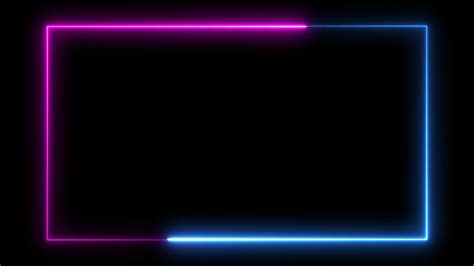 Neon Frame Light Animate Background Stock Video Footage For Free Download