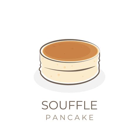 Japanese Souffle Pancake Cartoon Vector Illustration Logo 23792534