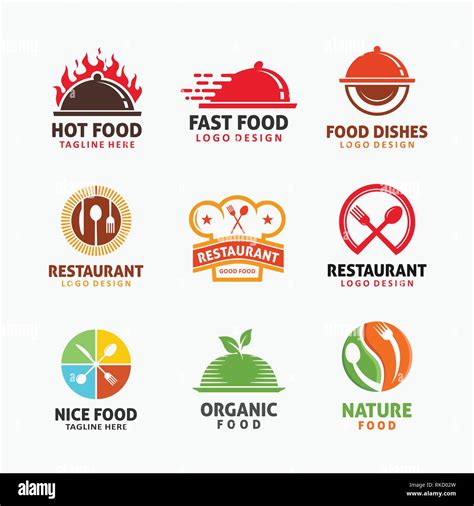 Collection Of Food Logo Design Stock Vector Image And Art Alamy