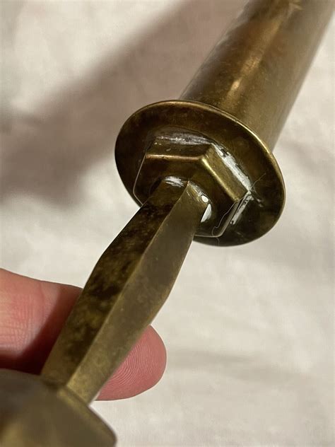 Antique Trench Art Brass Candlesticks Ww2 Military 20mm Casing Wwii Ebay