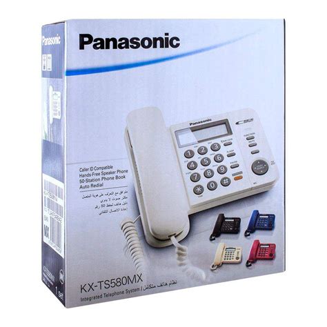 Buy Panasonic Corded Landline Speaker Phone With Caller Id White Kx