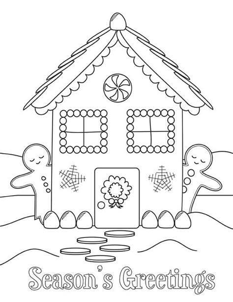 louvekeaec gingerbread house  man coloring pages