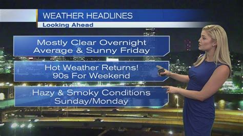 11pm Thursday Evening Forecast KOIN 6 News August 24 2017 YouTube