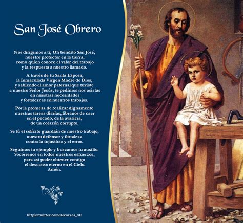Álbumes 94 Foto Oracion A San Jose Obrero Para Pedir Trabajo Urgente