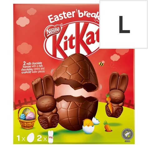 Kit Kat Bunny Milk Chocolate Large Easter Egg 208g Pack Of 5 British Chocolate Factory