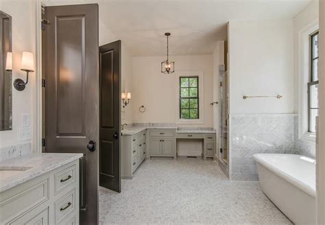 Bel air charcoal tiled bathroom i taylor made custom. Gray Bathroom with Charcoal Gray Bi Fold Doors - Transitional - Bathroom