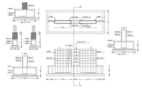 Joint Footing Pad Foundation Design Free Dwg File Cadbull