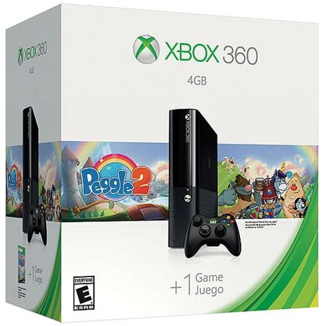 Xbox 360 4gb Peggle 2 Value Console Bundle