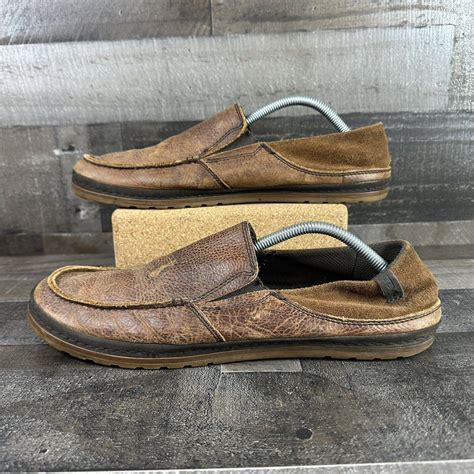 Teva Teva Shoes Mens 13 Clifton Creek Moc Slip On Loafers 1003517 Brown