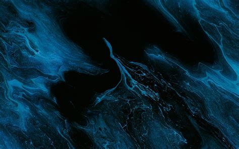 Download Wallpaper 1680x1050 Liquid Paint Stains Blue Abstraction