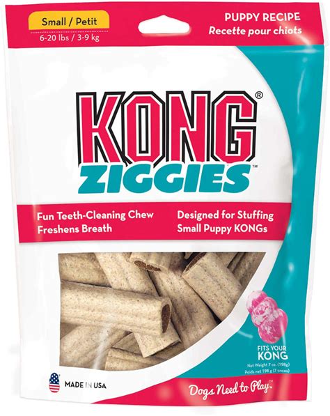 What do you put in a kong for a puppy? KONG Stuff'N Puppy Ziggies Dog Treats, Small, 12 count ...