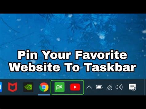 How To Pin Your Favorite Website To Windows Taskbar Youtube