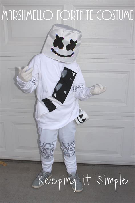 Fortnite raven skin cosplay costume. Last Minute DIY Marshmello Fortnite Costume • Keeping it ...