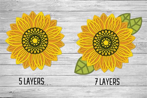 Layered Sunflower Svg Free Project Layered Svg Cut File Free Fonts Vrogue