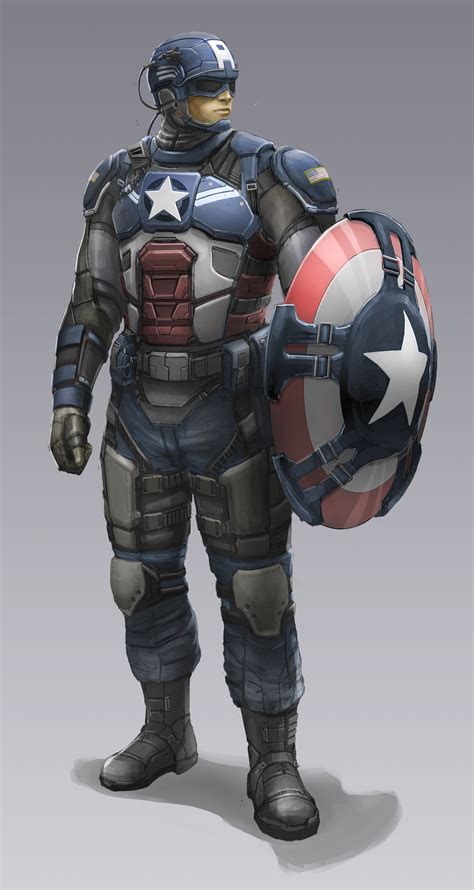 Artstation Original Captain America Concept For Marvel Heroes Omega