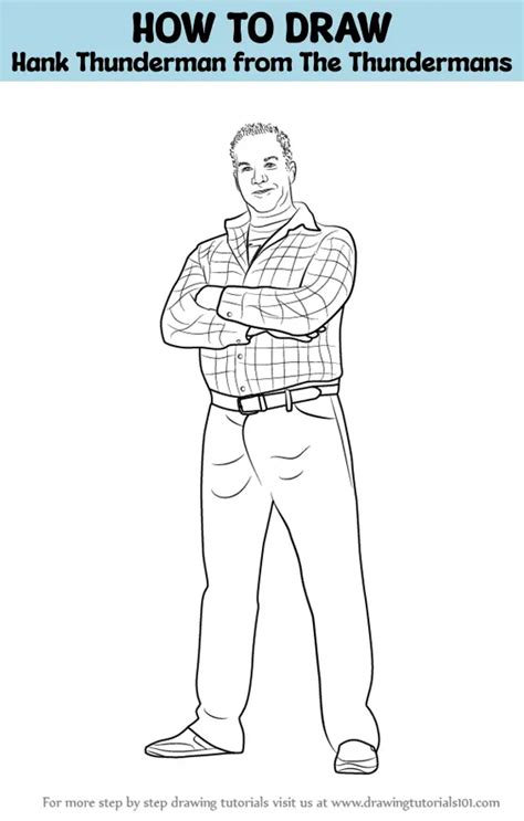 How To Draw Hank Thunderman From The Thundermans The Thundermans Step