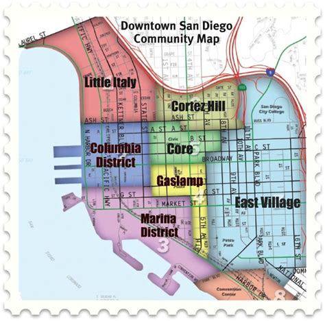 Map Of Downtown San Diego Communities