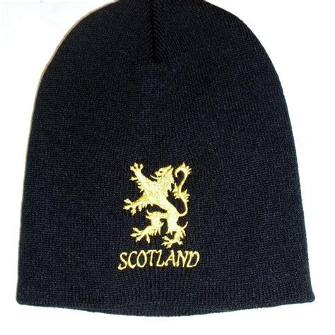 Scotland Thistle Beanie Hat Edinburgh Castle Scottish Imports