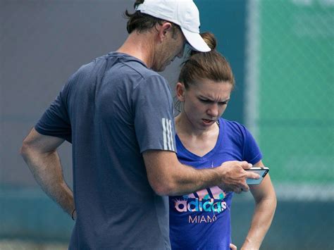 Simona Halep and her Australian coach, Darren Cahill discuss her
