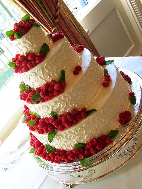 Beautiful I Can Just Imagine White Chocolate Cake With Raspberry Filling Yumm с