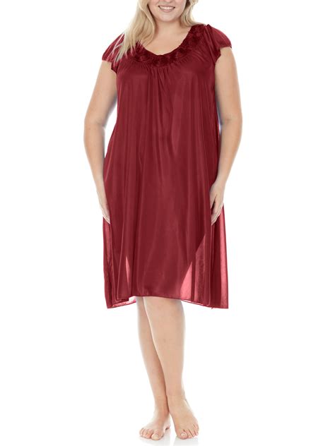Ezi Nightgowns For Women Soft And Breathable Satin Night Gowns For
