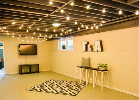12 Finishing Touches For Your Unfinished Basement Basement Lighting