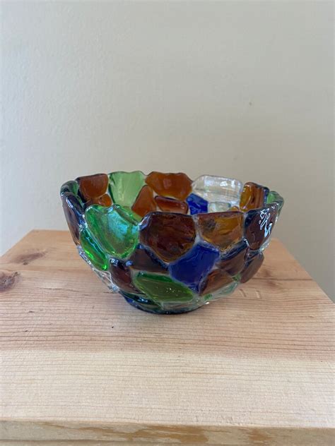 Authentic Sea Glass Sea Glass Bowl Art Beach Glass Bowls Etsy
