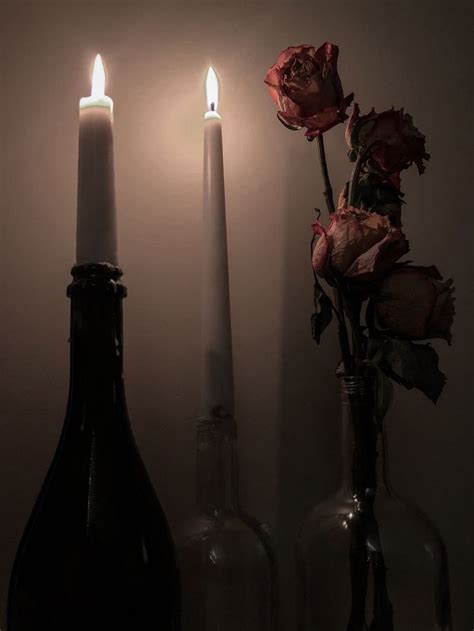 Dark Academia Drying Roses Aesthetic Roses Candle Aesthetic