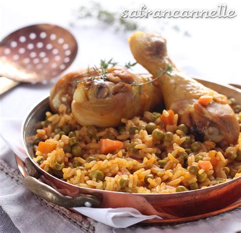 Riz au Poulet et légumes Le Blog Safran Cannelle