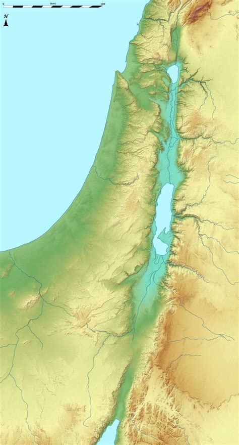 Mapa político de israel ilustra los países limítrofes con las fronteras internacionales, 6 distritos linderos con sus capitales y el capital nacional. Grande mapa en relieve de Israel | Israel | Asia | Mapas ...