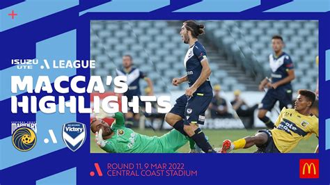 Central Coast Mariners V Melbourne Victory Maccas® Extended Highlights Isuzu Ute A League