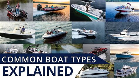 Common Boat Types Explained Youtube