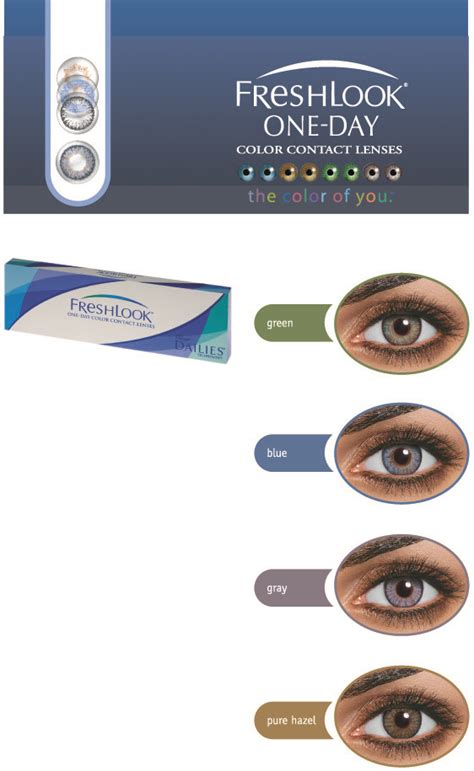 Freshlook One Day Daily Disposable Coloured Contact Lenses