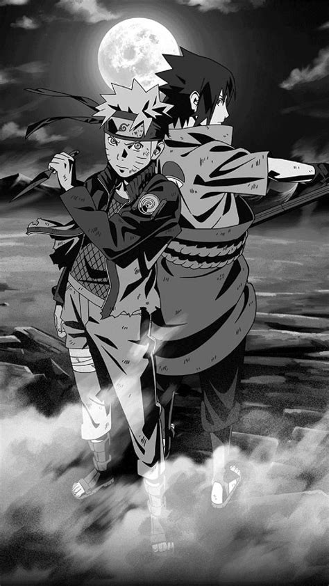 Male character illustration naruto shippuuden uchiha sasuke. Naruto Black and White Wallpapers - Top Free Naruto Black ...