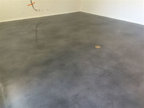 Stained Garage Floor Concrete Projects Barefoot Surfaces