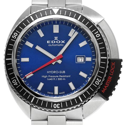 エドックス Edox ハイドロサブ 80301 ブルー メンズ 時計 中古 Wristwatch ブランド時計｜watchnian