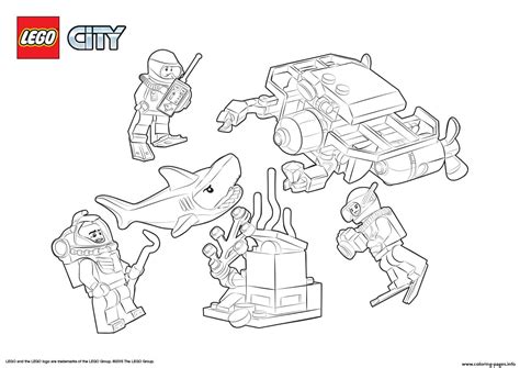 Lego City Deep Sea Starter Set Coloring page Printable