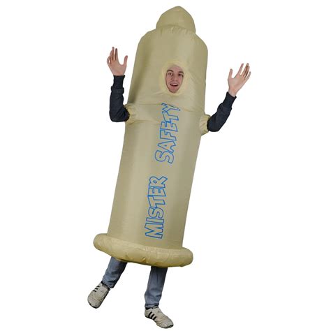 Inflatable Condom Costume Valentines Adult Novelty Present Toys And Games