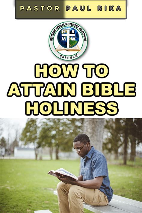 How To Attain Bible Holiness Holiness Revival Movement Worldwide