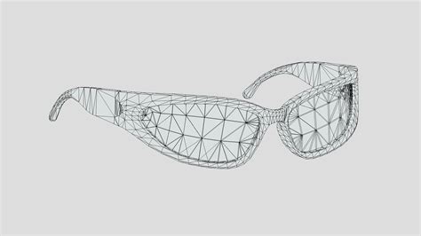 wrap sunglasses low poly 3d model by frezzy