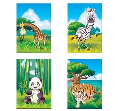 Choose from thousands of great wrapped canvas to beautify your home or office. The Jungle Family art print for kids - ArtWall and Co