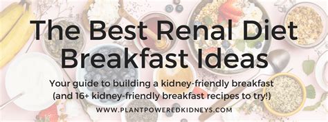 Easy Renal Breakfast Ideas 2023 Atonce