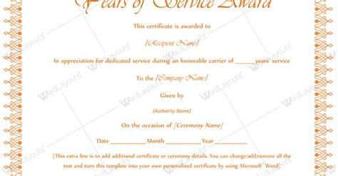 This is the reason an achievement that's signified by using a certificate needs to be assembled with incredible. Printable Years Of Service Award #serviceyearaward #yearaward #award | Years of Service Award ...