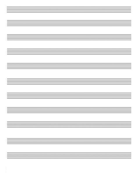Blank Music Pages Print | New Calendar Template Site