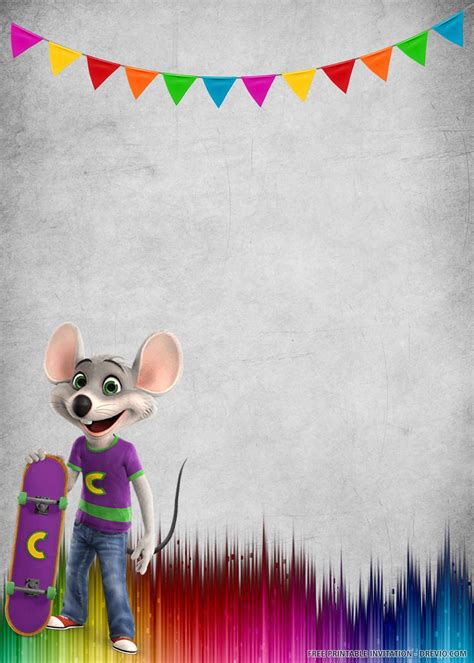 Chuck E Cheese Birthday Party Invitations Birthday Jams