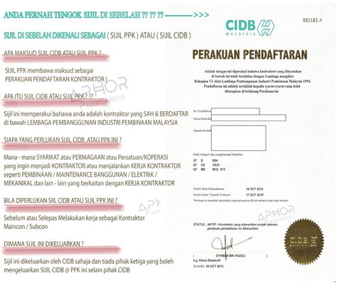 We did not find results for: Mohon Lesen Kontraktor ( CIDB ) : APA ITU LESEN CIDB @ PPK